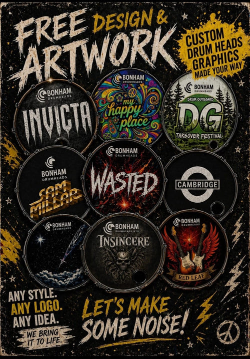 Custom drumhead sticker — £35