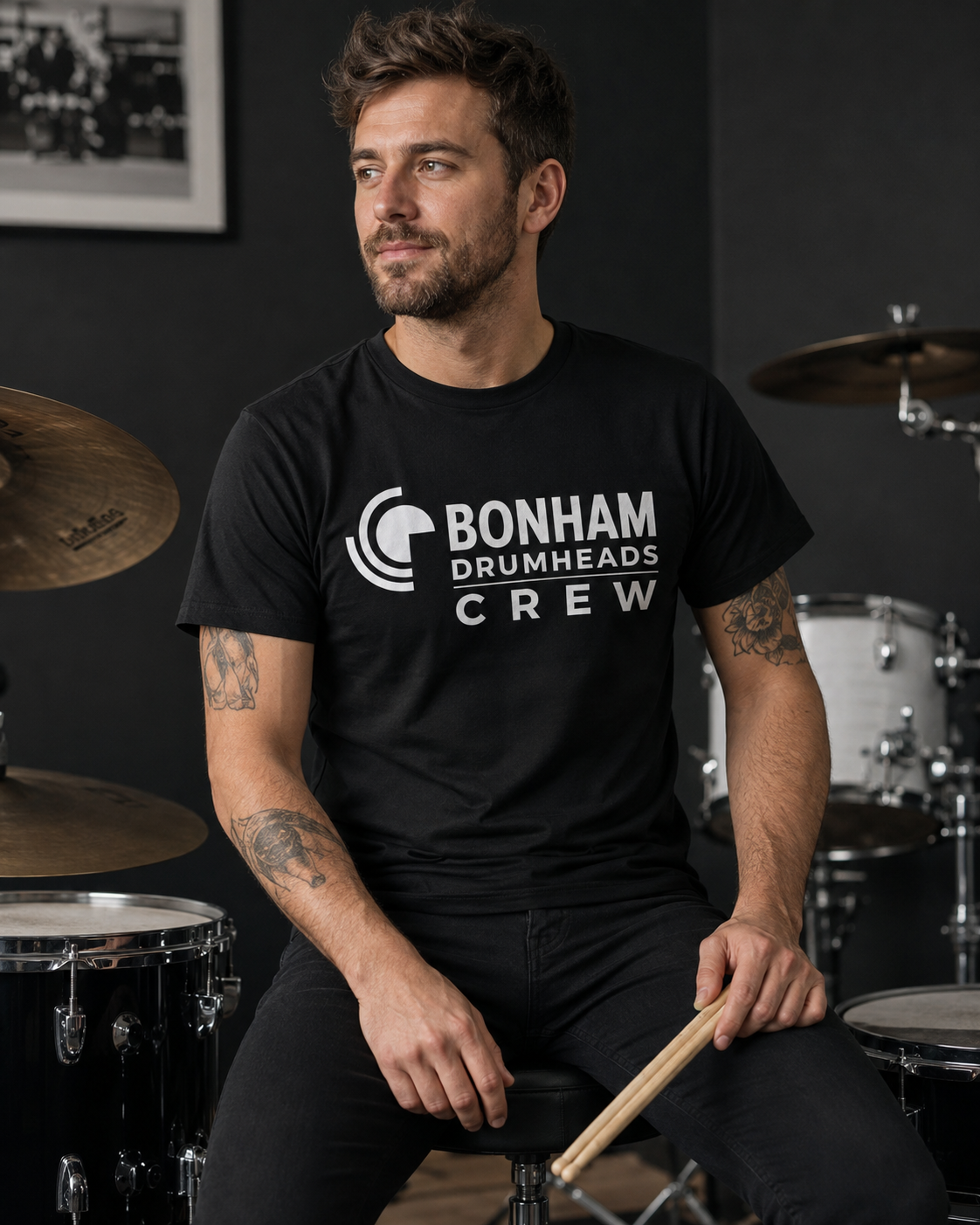 Bonham Drumheads Crew T-Shirt